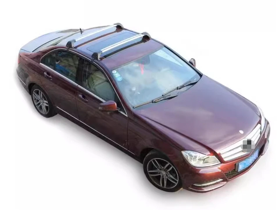 Barras transversales aptas para Toyota Corolla 2012-2023 2024 riel portaequipajes plateado Foto 3 de 4