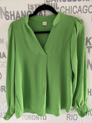 Be Live BLUSE DAMEN GR.38/40 grün,stretch,22D41 Masse beachten!!