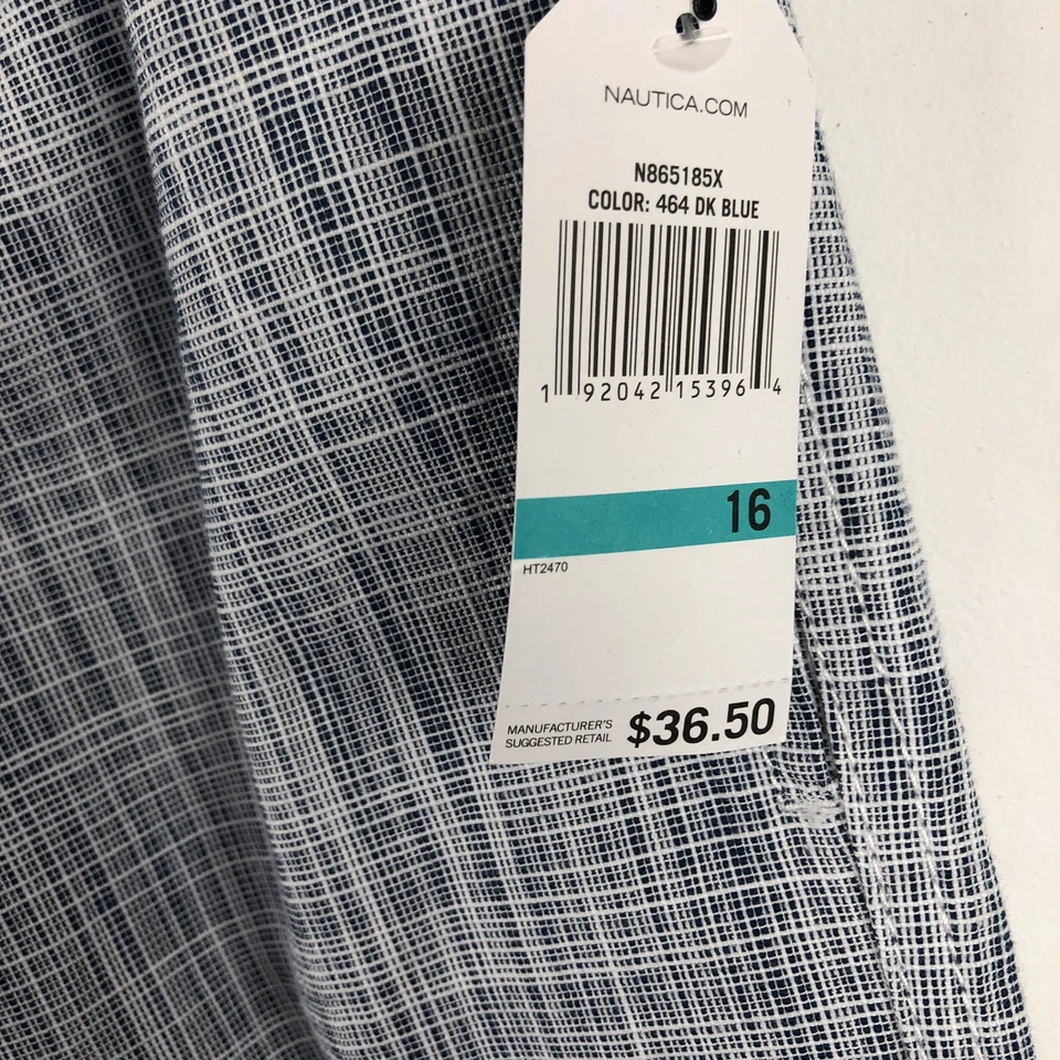 Pantalones Cortos Nautica Niños 16 Rubí Precio de Venta sugerido por el fabricante 36,50 USD Azul Cambray Playa Navegación Yate AS1 Foto 3 de 4