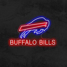 Buffalo Bills Sports Flex LED 20"x12" Neon Sign Light Lamp Bar Wall Party Decor