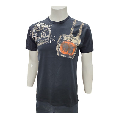 Key Closet Los Angeles  Men's  short Sleeve T-Shirt crow Neck Black