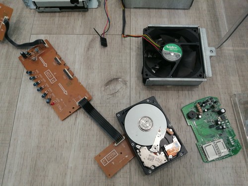 Old Computer Parts Circuit Boards & Fan & Drive - Photo 3/8