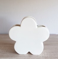 Vase Blumenvase BlüTe Modern Weiß Keramik HöHe 23Cm Formano