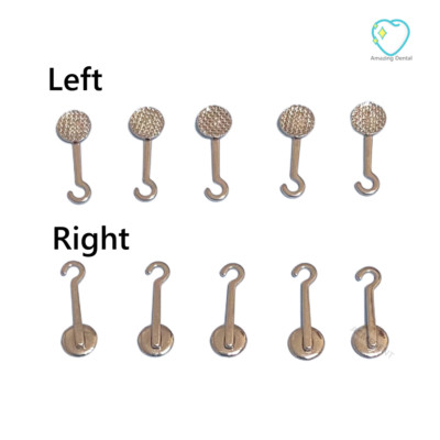 Dental Adhesive Crimpable Hook Orthodontic Bonding Lingual Button Hooks Brackets