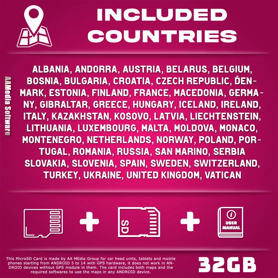 2025 Car Sat GPS navigation full Europe UK RU TR maps for all ANDROID car radios - Image 2 of 4