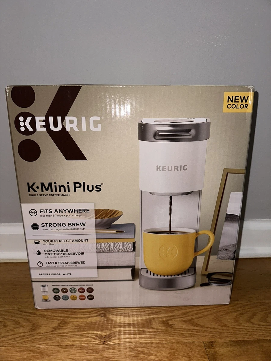 Keurig K-Mini Plus Coffee Maker with Voucher - White