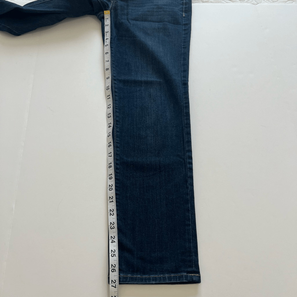 Simply Vera Verawang Women's Dark Wash Blue Mid-Rise Capri Denim Jeans Size 2