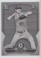 2023 Bowman Draft Chrome Pearl Refractor Cole Miller #BDC-51 v8j
