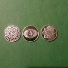 Set Of Three Chakra Rounds One Gram Each. 999 Fine.
