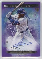 2024 Inception Base Rookie and Emerging Stars Purple Alexander Canario Auto 16wc