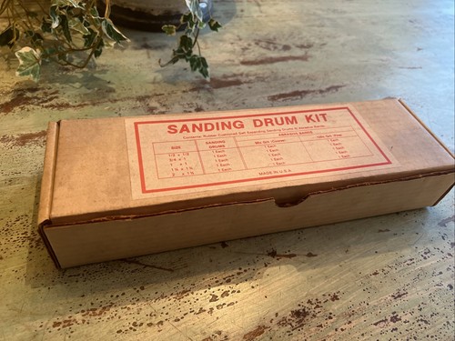 15PC 1/2" - 2" Spindle Sanding Drum Kit Sleeves Set for Drill Press Sander Paper