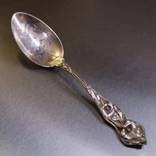 1902 Sterling Silver Mechanic's Sterling Co. / Watson Foral Calla Lily Teaspoon