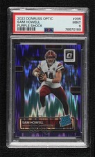 2022 Donruss Optic Rated Rookie Purple Shock Prizm Sam Howell PSA 9 MINT 1o3l
