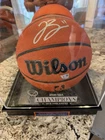 Jalen Brunson Signed Wilson Basketball New York Knicks 2026 NBA Champs Case