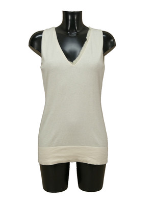 Hemisphere women's sweater 42 de/beige wool cashmere mint condition (S 8733)