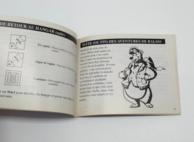 TaleSpin Nintendo NES Manuale di istruzioni FRA