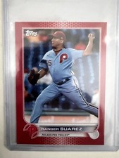 2022 topps ranger suarez red /5