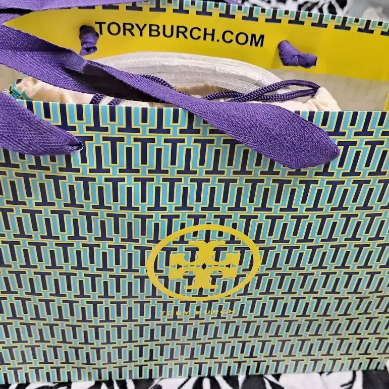 Tory Burch Genuine Leather Saddle Bag with Dust & Shopping Bags