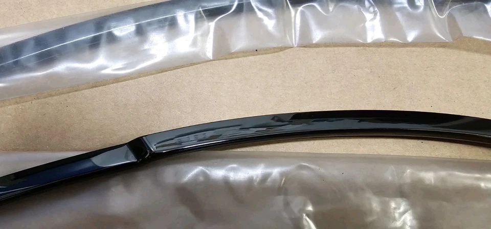 NUEVO 1976 1986 Mercedes W123 Kit Protector Borde Puerta / Negro Cromo 300d 240d  Foto 2 de 3