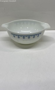Lot of 2 White Pyrex Mixing Bowls
