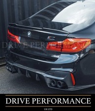 BMW M5 M8 F90 F91 F92 F93 GLOSS BLACK CARBON FIBRE M PERFORMANCE EXHAUST TIPS