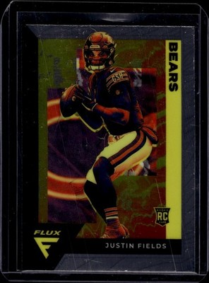 2021 Panini Chronicles Flux Rookies #FX-3 Justin Fields Chicago Bears