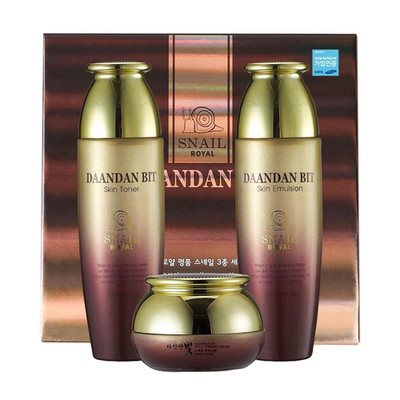 - Daandan Bit Royal Premium Snail 3 Set, Snail Skin Toner 150Ml, Snail Skin Emul