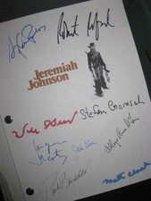 Jeremiah Johnson Signed Film Script X9 Robert Redford Sydney Pollack Will Geer R