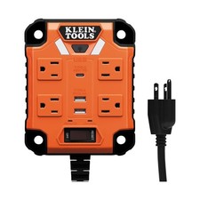Klein Tools 29601 Magnetic Power Strip with Surge Protector, Extens... Fast Ship