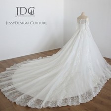 Luxurious lace wedding dress wedding dress 32-60 N.measurement extra long train