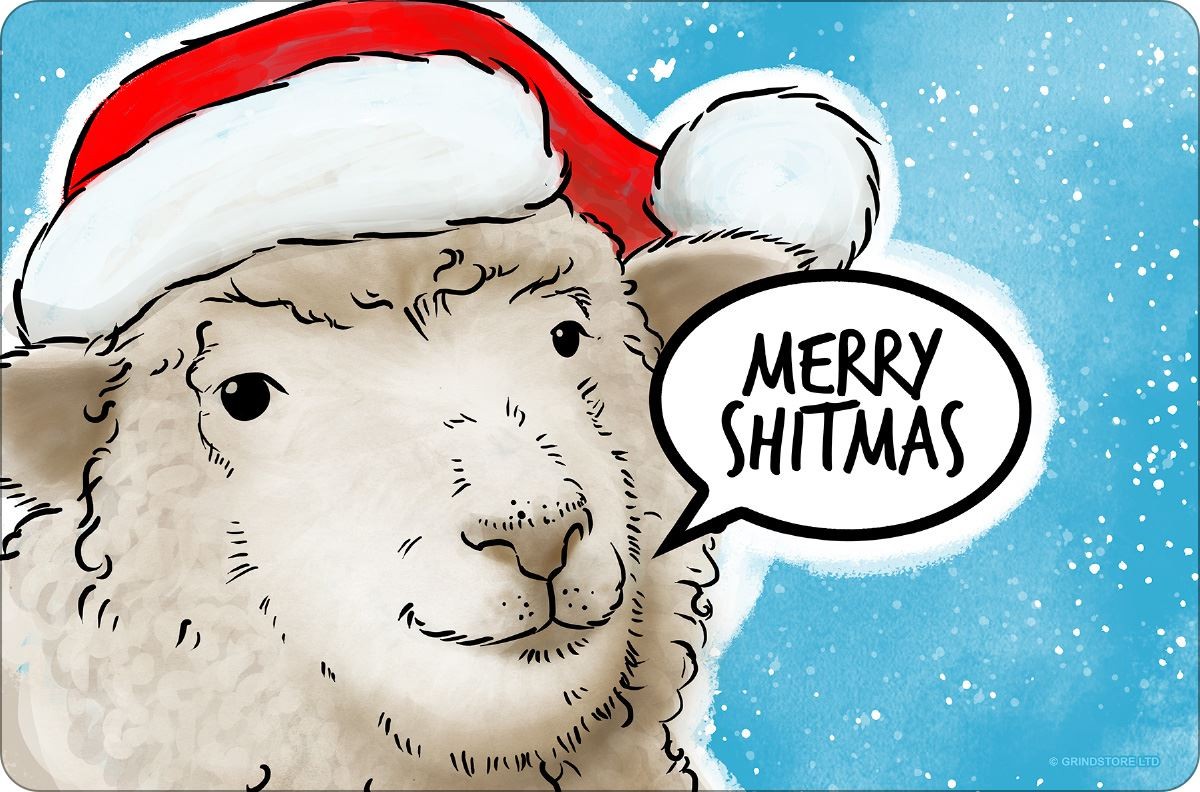 Cute But Abusive - Merry Sh*tmas Greet Tin Card