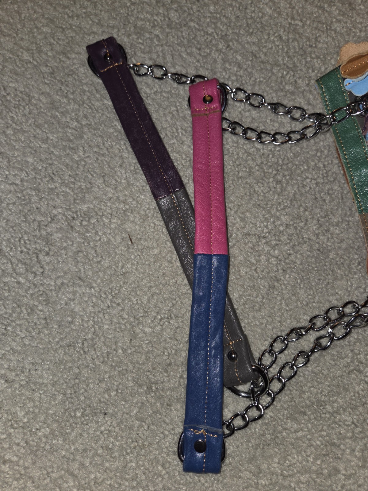 Ameri Leather Multi Color Handbag  Purse Hobo Sty… - image 4