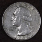 1960 P • Washington Quarter 25C - *Type B Reverse* XF++++ *Rare* 90% Silver #34