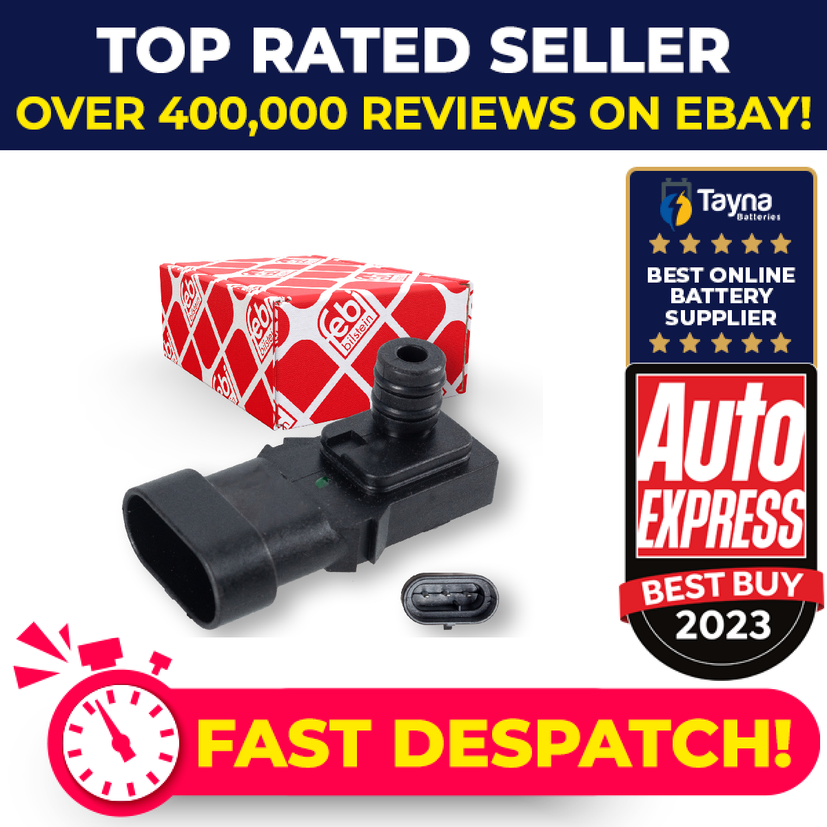 MAP Sensor 106967 Febi Manifold Pressure 2508500QAA 2508500Q0B 093160018 Quality