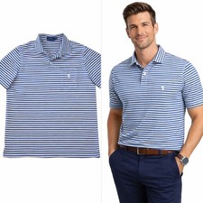 Polo Ralph Lauren Polo Classic Fit Striped Short Sleeve Polo Shirt XL Blue