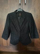 The Limited Black Floral Lace Blazer Women's XS NWT Office Night Out