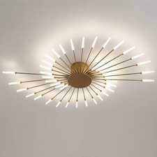 Modern LED Sputnik Ceiling Light Multi Semi F...