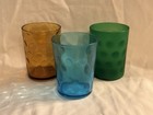 Vintage Hazel Atlas Tumblers Reverse Thumb Print Design — photo 1