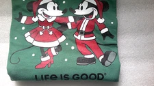 LIFE IS GOOD Women's Mickey/Minnie s/s Crusher Tee....LARGE