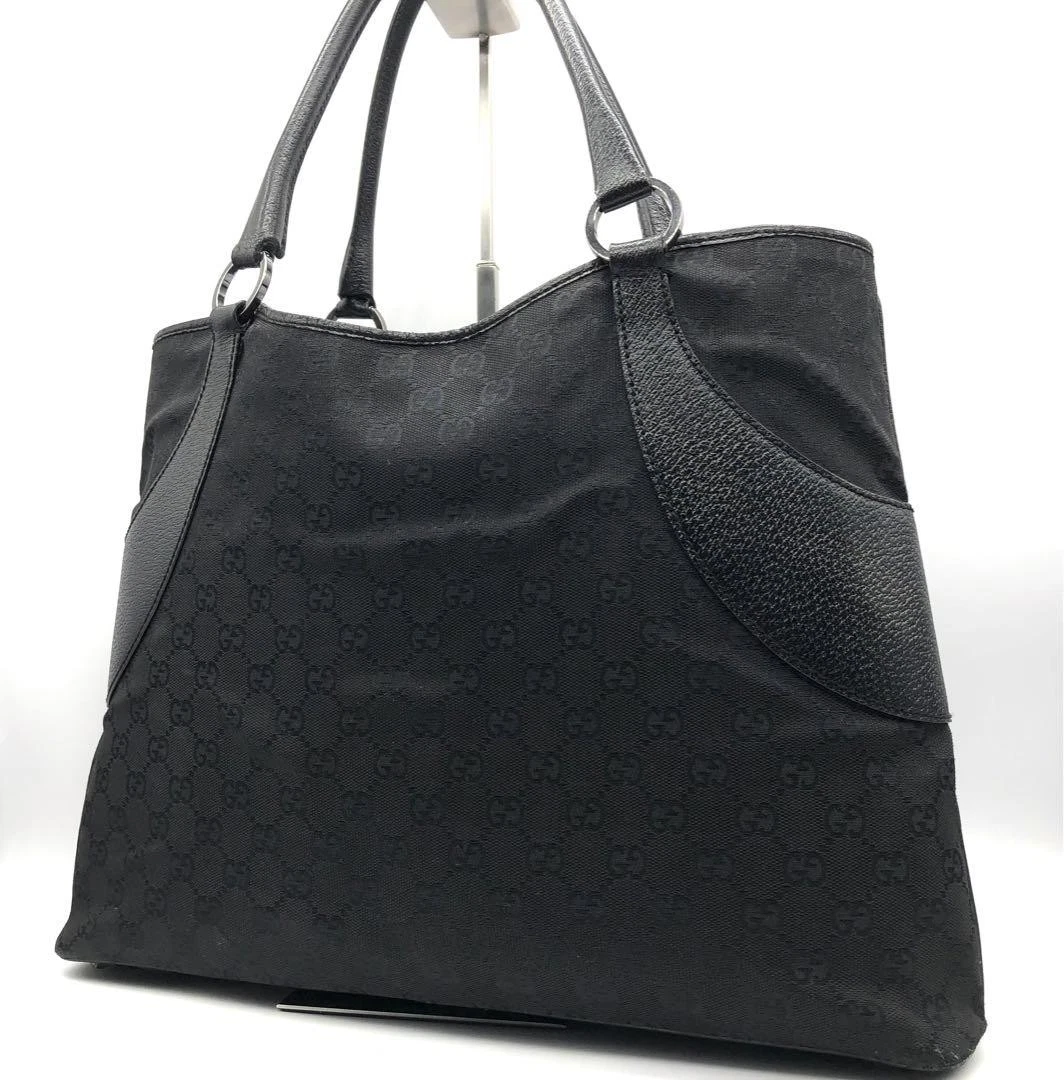 Sac fourre tout Gucci toile Gg noir m2_0417