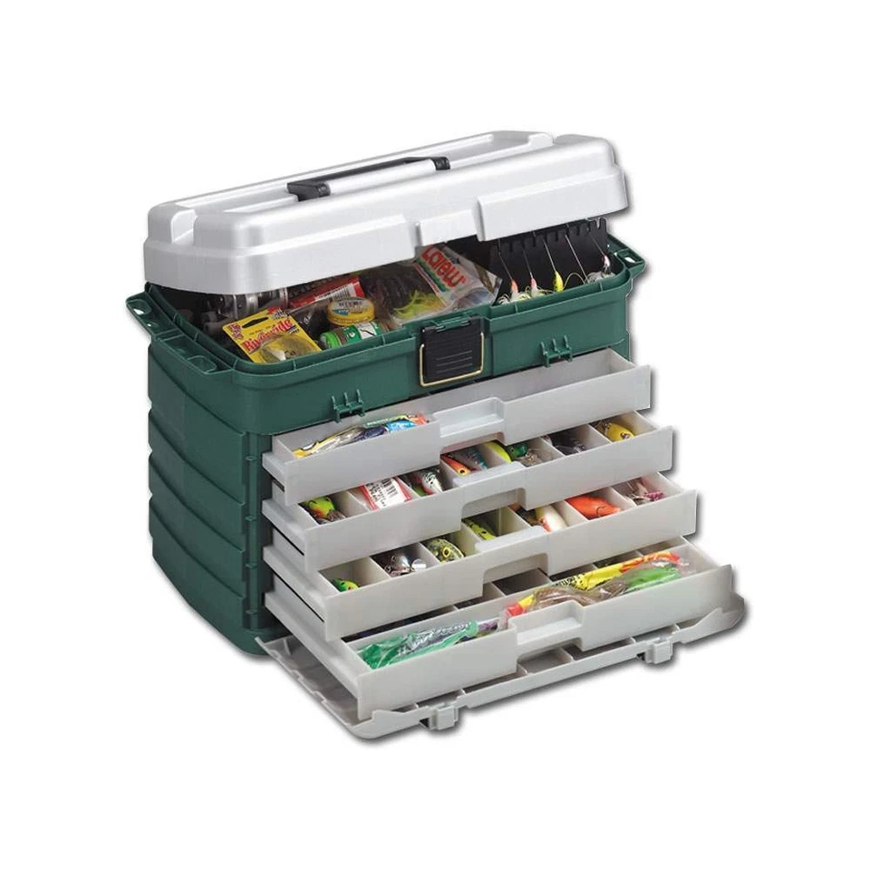 Plano 758 Angelkoffer Tackle Box 4 Schubladen Gerätekasten Angelkiste USA