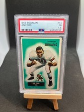 Len Ford 1955 Bowman VINTAGE ROOKIE RC #14 Browns NFL HOFer PSA 1.5 👀🐶🏈🔥
