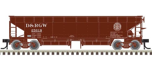 Atlas 20006805 HO 70 Ton Schotterwagen Ballast Car D&RGW 25033 | Zustand: Neu