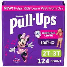 Pull-Ups Girls Learning Training Pants, Hypoallergenic, Wetness Indicator