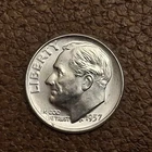 1957-D ROOSEVELT DIME PROOF Coin VERY GOOD condition (see photos) #2