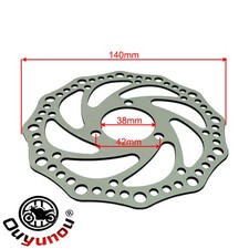 Ouyunou 140mm Brake Disc Rotor 3 Bolt For Electric Scooters 50cc Mini Dirt Bike