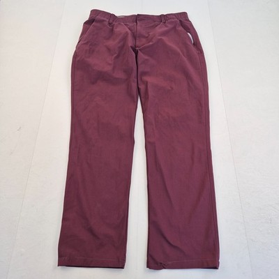 UNDER ARMOUR Golfhose W34 L27 rot Herren Sporttaschen locker