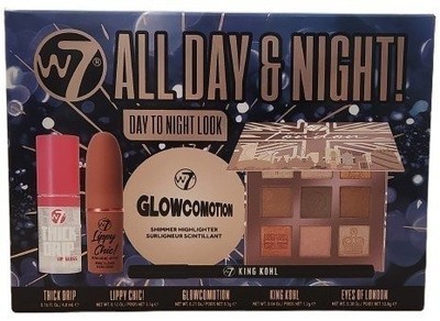 W7 All Day & Night Makeup Gift Set   5-Piece Full Face Kit Day to Night Look