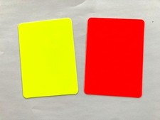 Gelbe Karte + Rote Karte - gelbe und rote Kar...