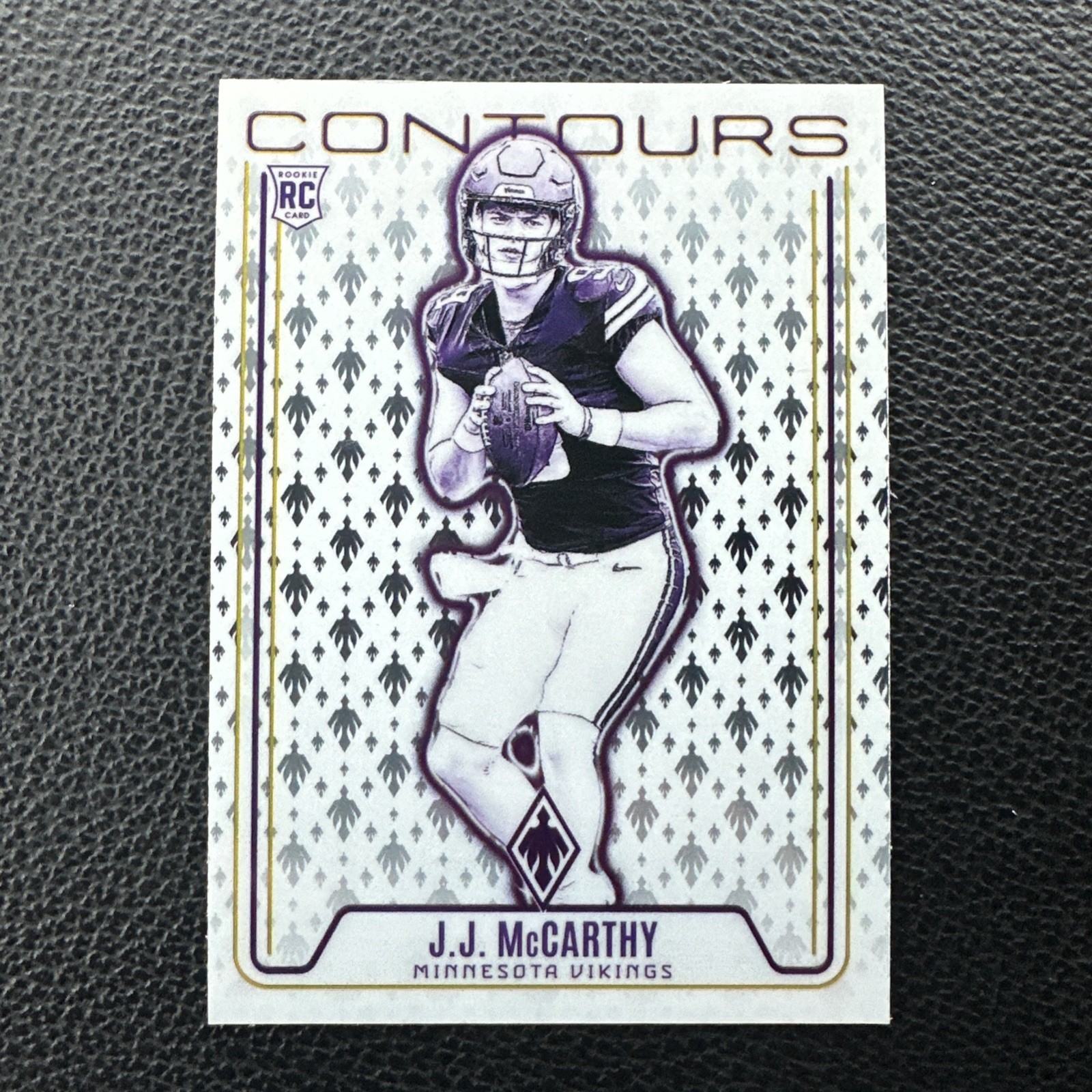 2024 Panini Phoenix Rookie Contours J.J. McCarthy #CON-JMY RC Minnesota Vikings